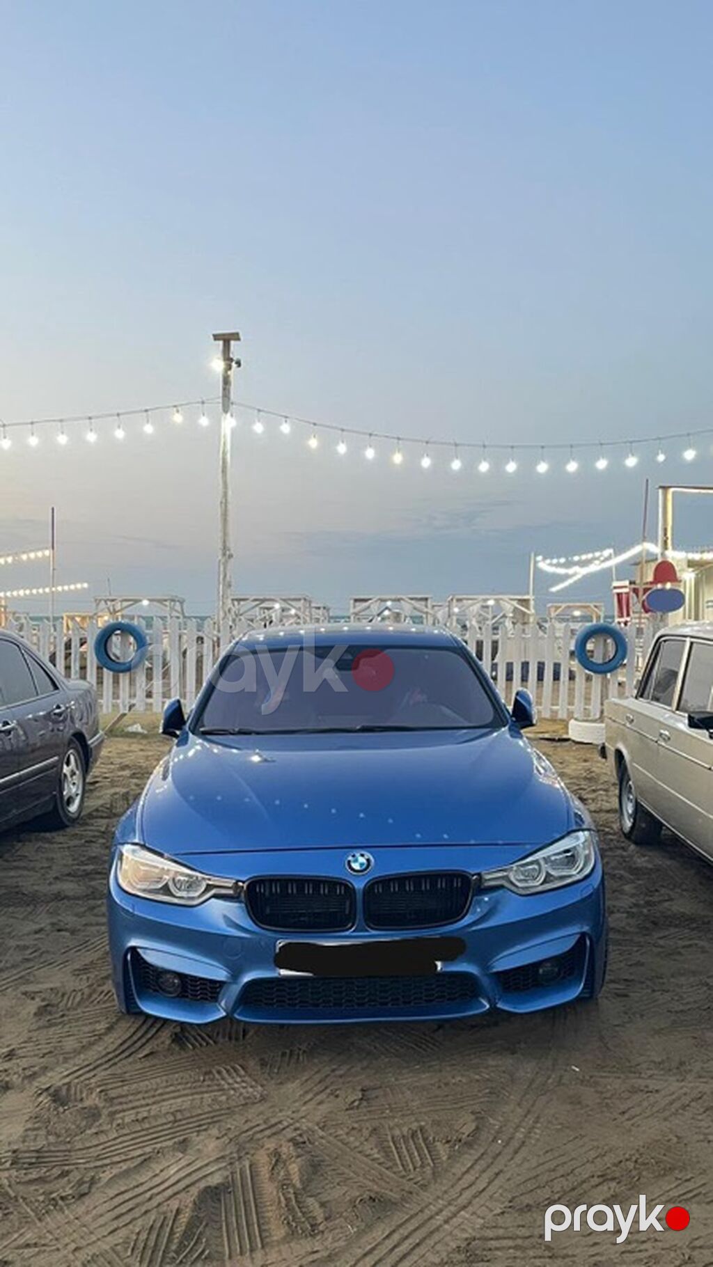 BMW 3 Series (F30) sedan – Estoril Blue rəng - M paket xarici görünüş — Avtomobillər, Bakı (7)