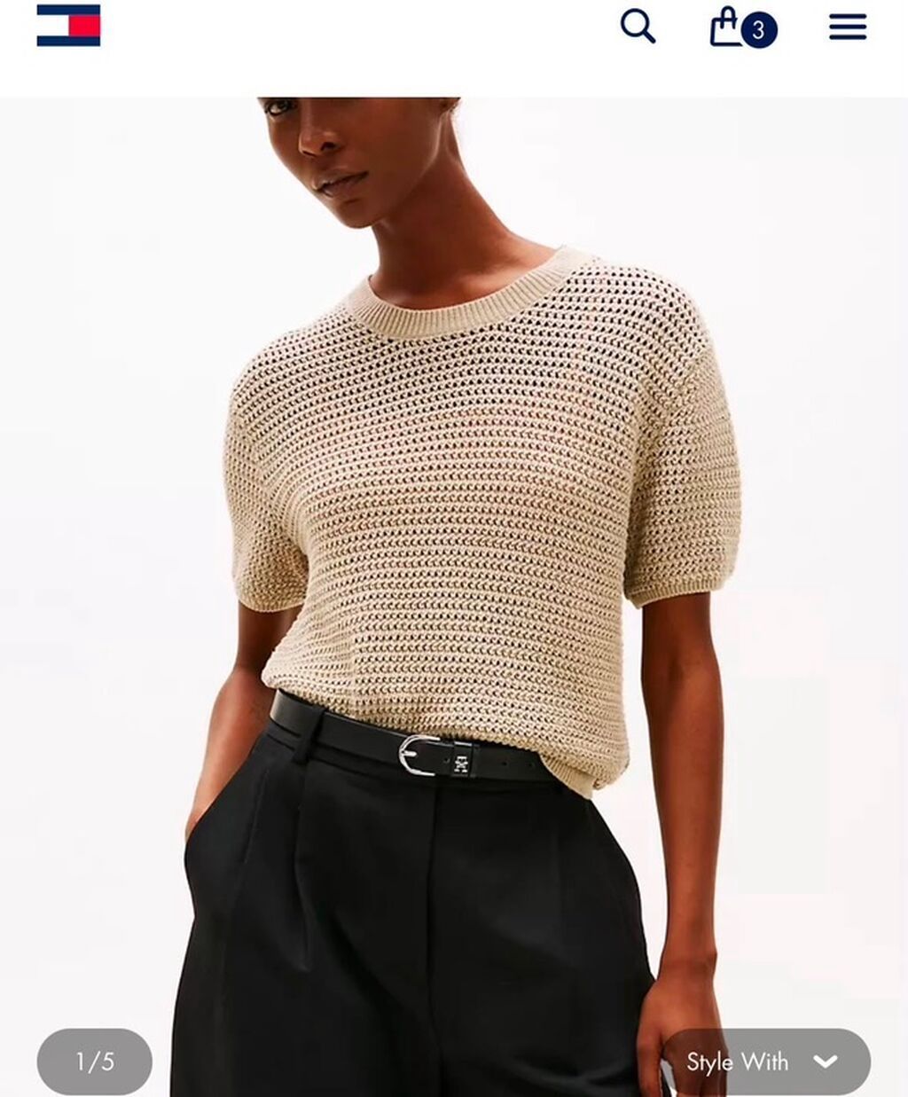 Sviter, Tommy Hilfiger, L, XL, rəng - Bej — Şəxsi əşyalar, Bakı (2)