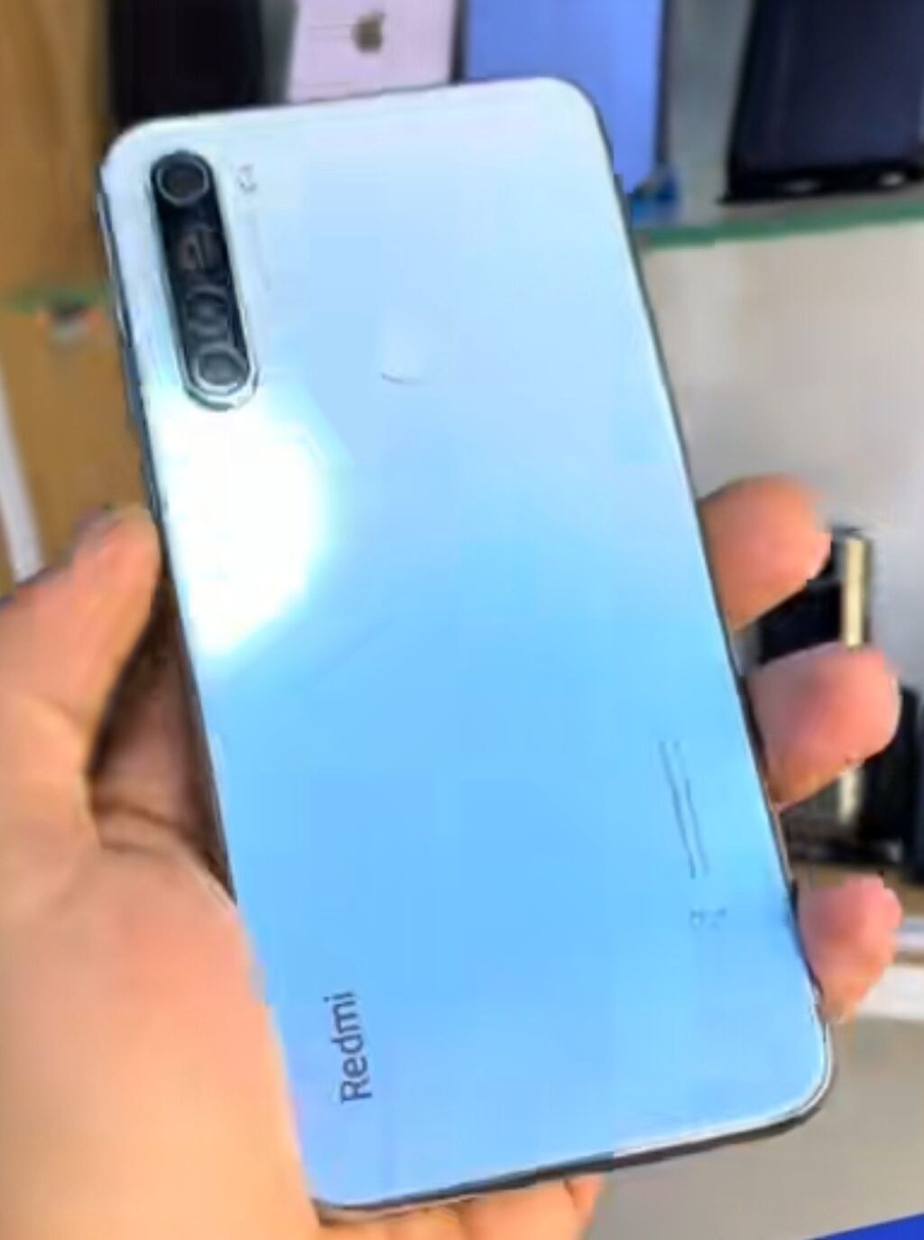Redmi Note 8, 128 GB, rəng - Mavi, Barmaq izi — Elektronika, Şirvan (2)