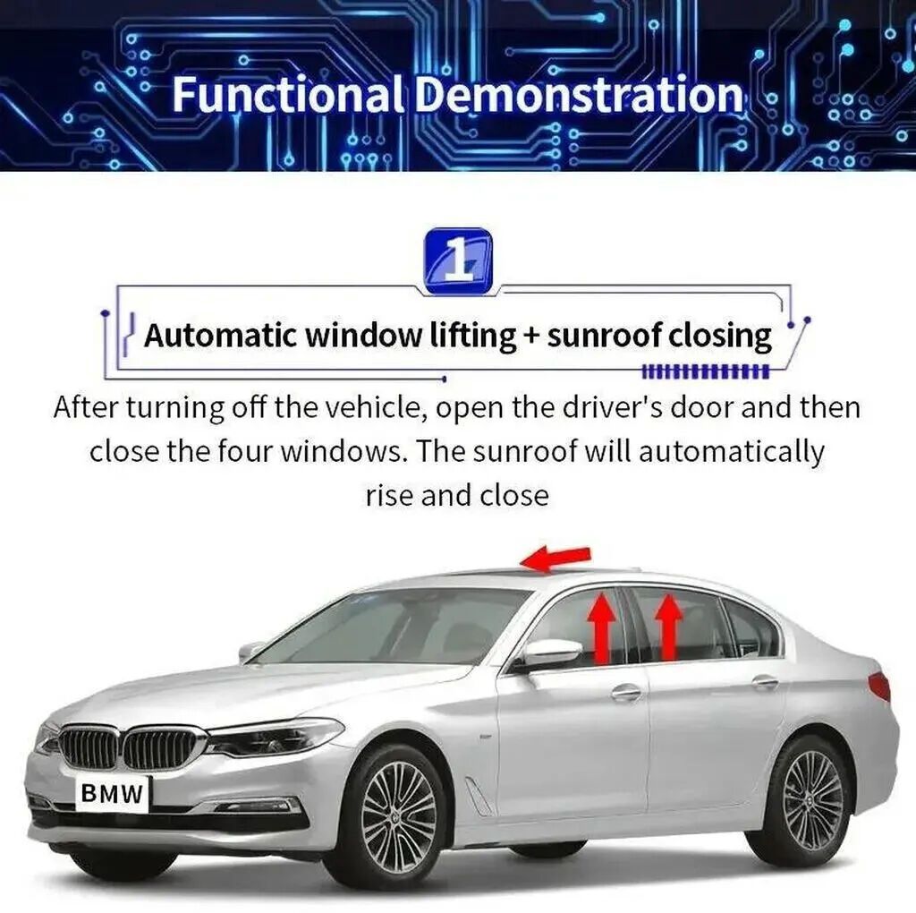 BMW üçün şüşə qaldıran . Cihazı taxıb qapıları bağladıqda şüşələr — Avto, Lənkəran (3)