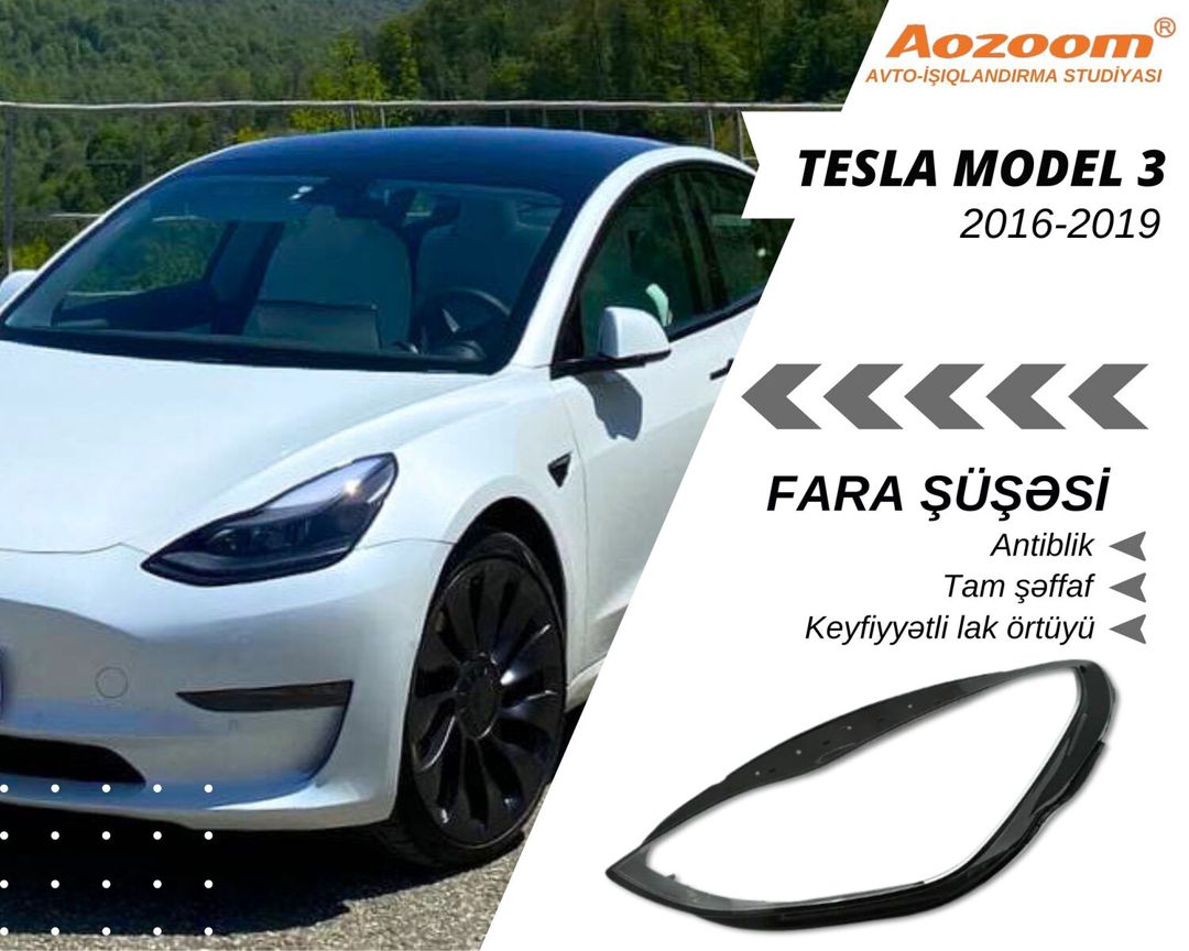 Tesla fara şüşələri — Ehtiyat hissələri və aksesuarlar, Bakı (2)