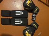 Boks/MMA üçün tam dəst - Əlcəklər: Venum, 12 oz. Qara-sarı dizayn — Sports and Recreation