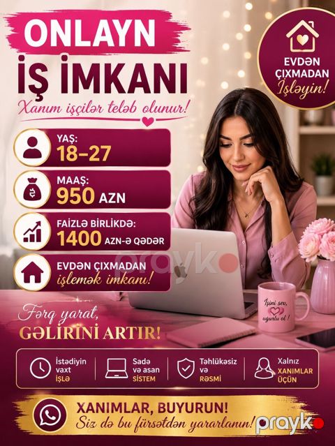 Çağrı mərkəzi operatoru - Onlayn iş, 18-27 yaş — Bakı
