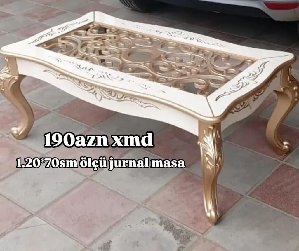 Düz masa, Açılmayan, Təkərsiz, Zəmanətsiz — Mebel, Xırdalan (5)