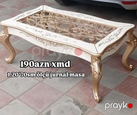 Düz masa, Açılmayan, Təkərsiz, Şüşə, Zəmanətsiz