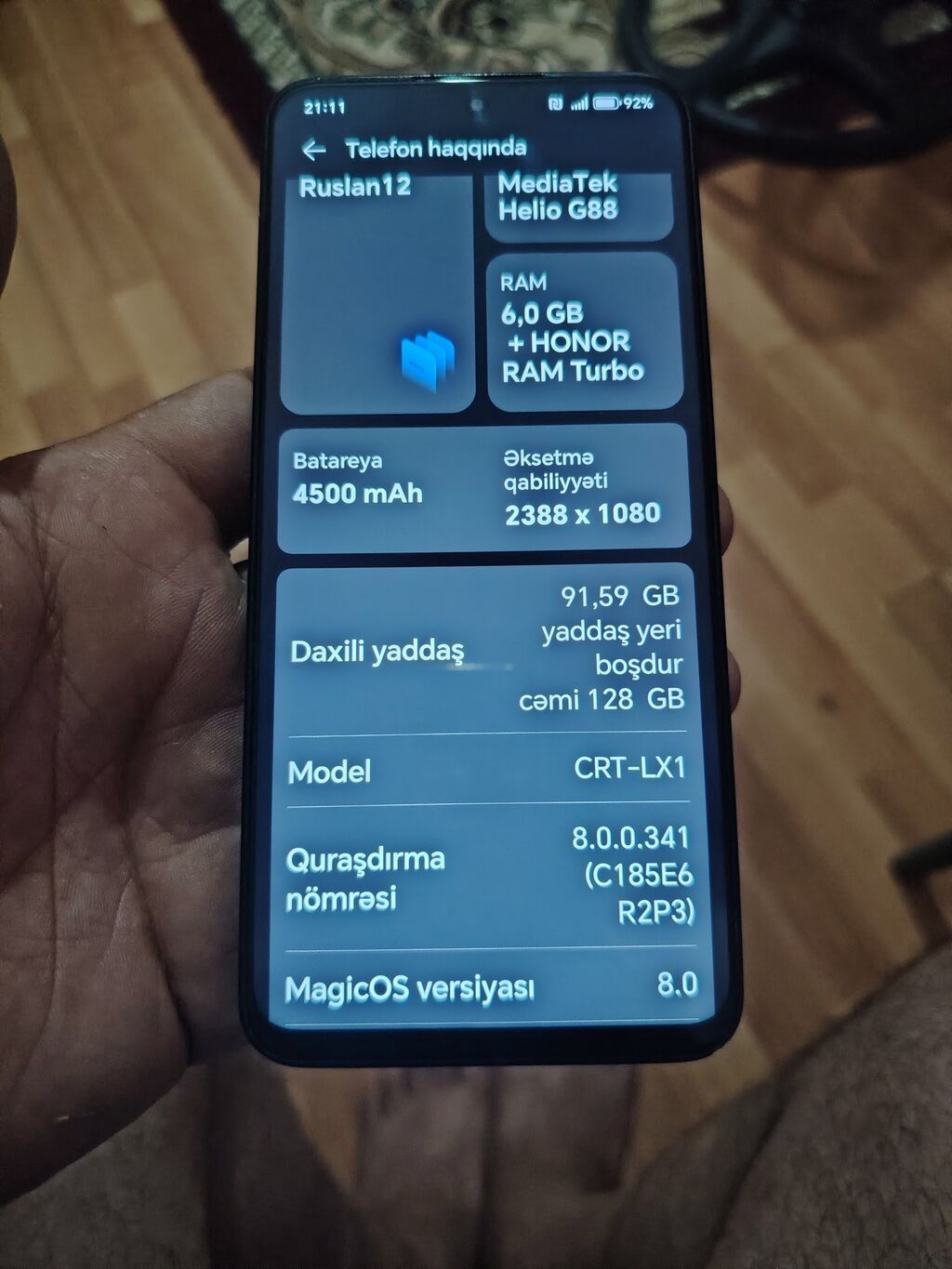 Honor 128 GB, rəng - Qara — Honor, Digah (4)