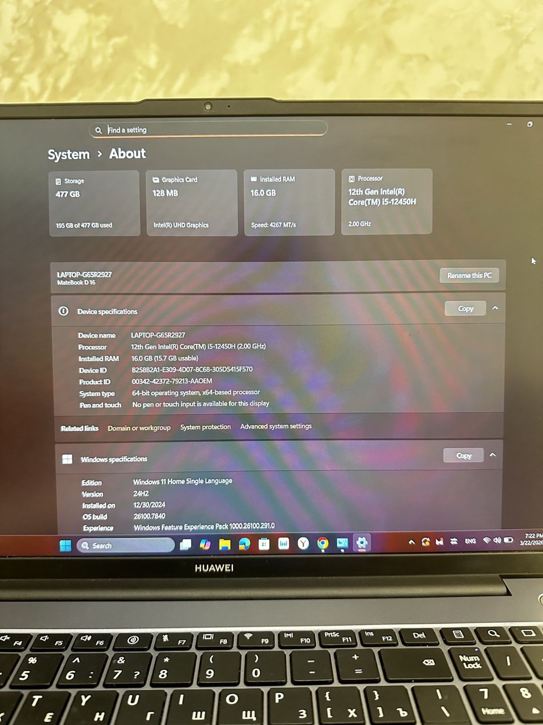 Huawei MateBook D16 — Elektronika, Bakı (4)