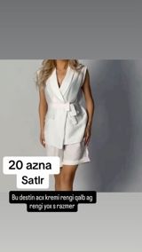 Qadın dəsti – şortik və kəmərli jilet/kurtka tipli üst hissə. - Rəng — Aytac