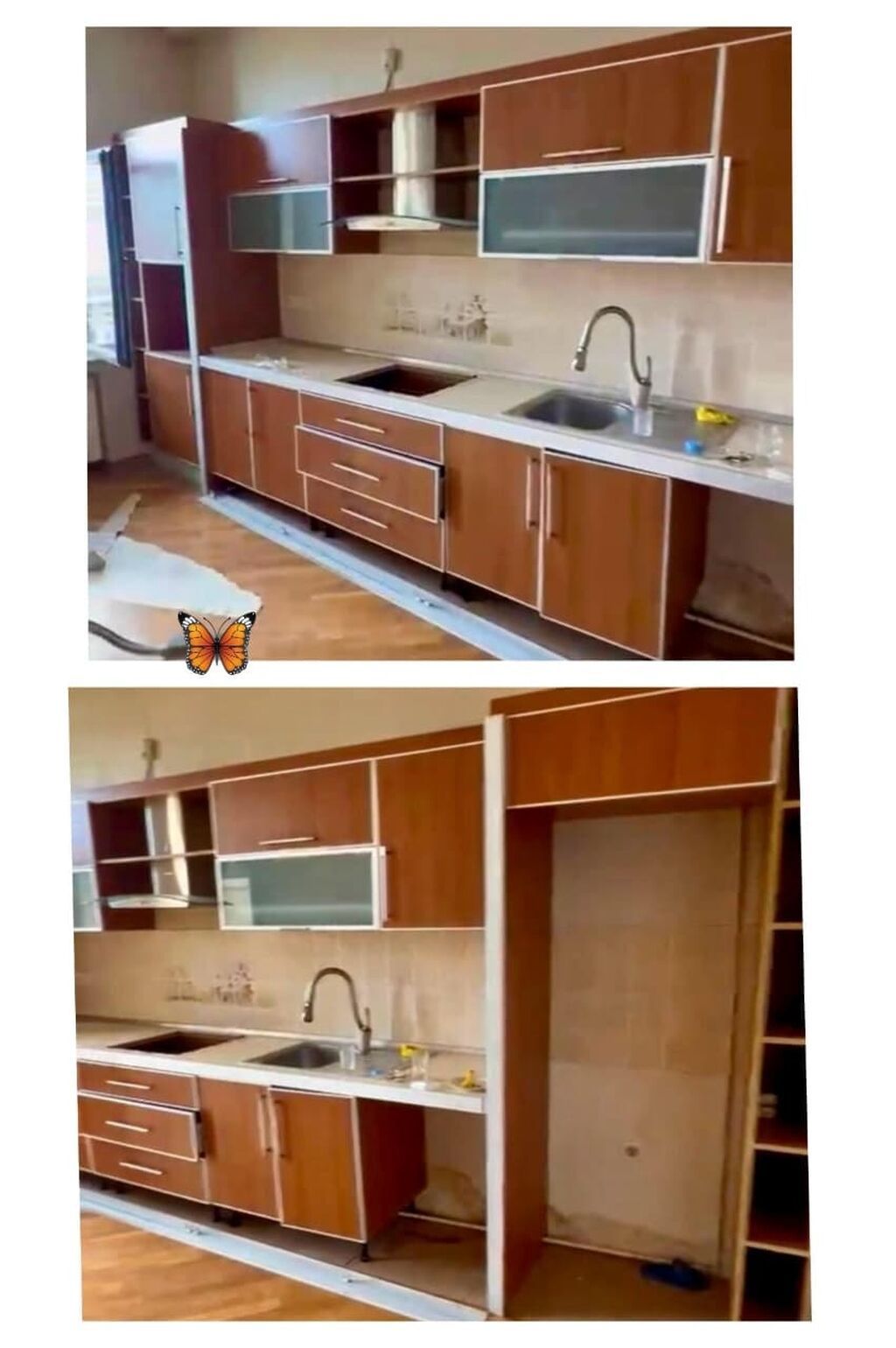 Mətbəx mebeli 380m uzunlugu 5 metir 70 sm dir üstünde moykaaspirator — Mebel, Bakı
