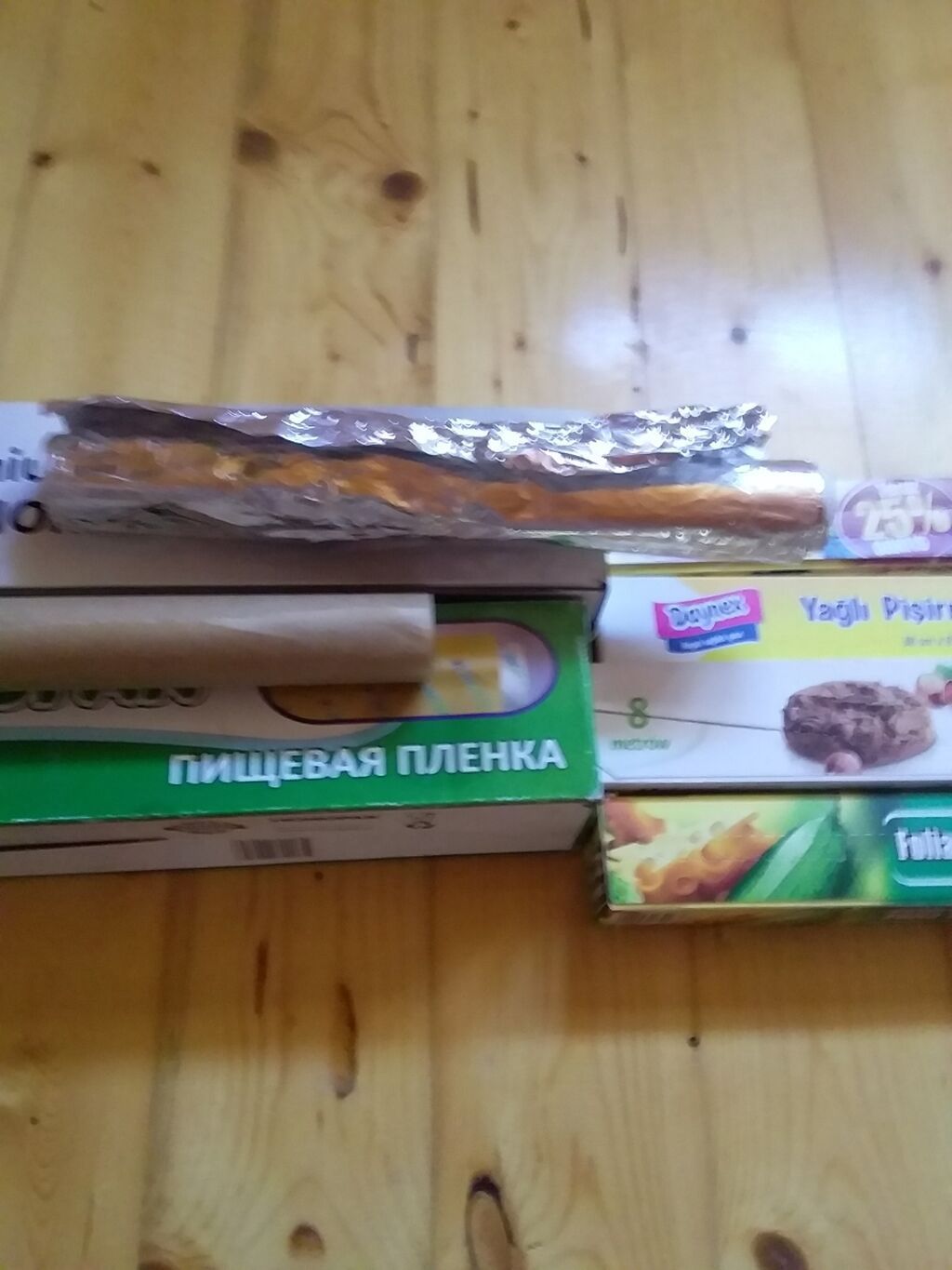 Mətbəx üçün paket: folqa, bişirmə kağızı və qida plyonkası dəsti 7 — Mallar, Digah (2)