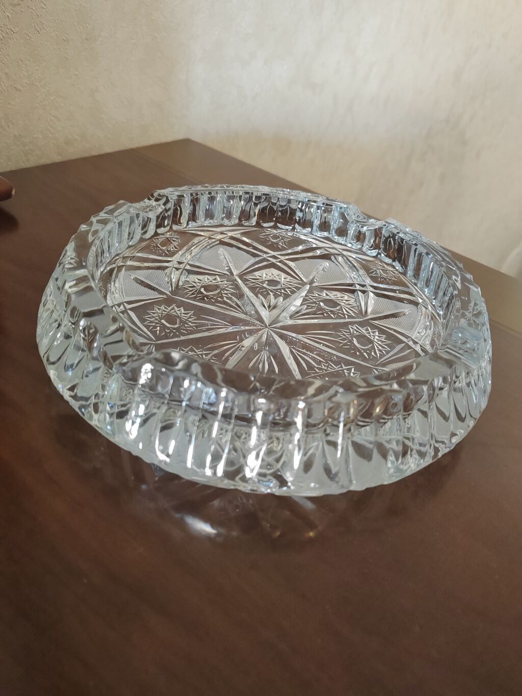 Kəsimli şüşə (kristal üslubunda) boşqab/çerez qabı – 2 ədəd dəst - — Mallar, Bakı (5)