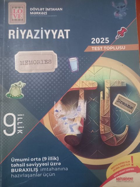 Riyaziyyat Dim 9 illik toplu Məlumat : ✅️ Kitab tam istifadəyə
