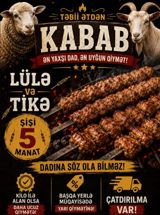Lülə və tikə sifarişi — Ürünler