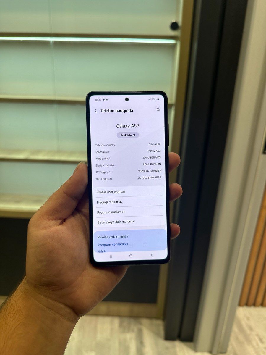 Samsung Galaxy A52 Awesome Black 128GB/8GB — Mallar, Bakı (2)