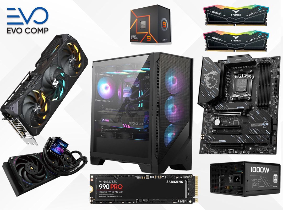 Evo Gaming PC Legend RTX 5080 16GB | Ryzen 9 7950X3D | 64GB | 1TB — Masaüstü kompüterlər, Bakı