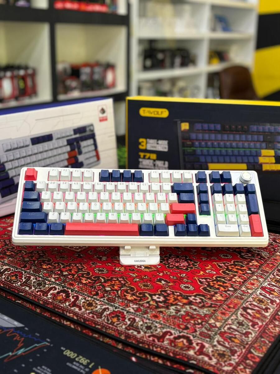 T-Wolf T78 Mexaniki Klavyatura ( Wifi+BT+USB ) — Elektronika, Bakı (12)