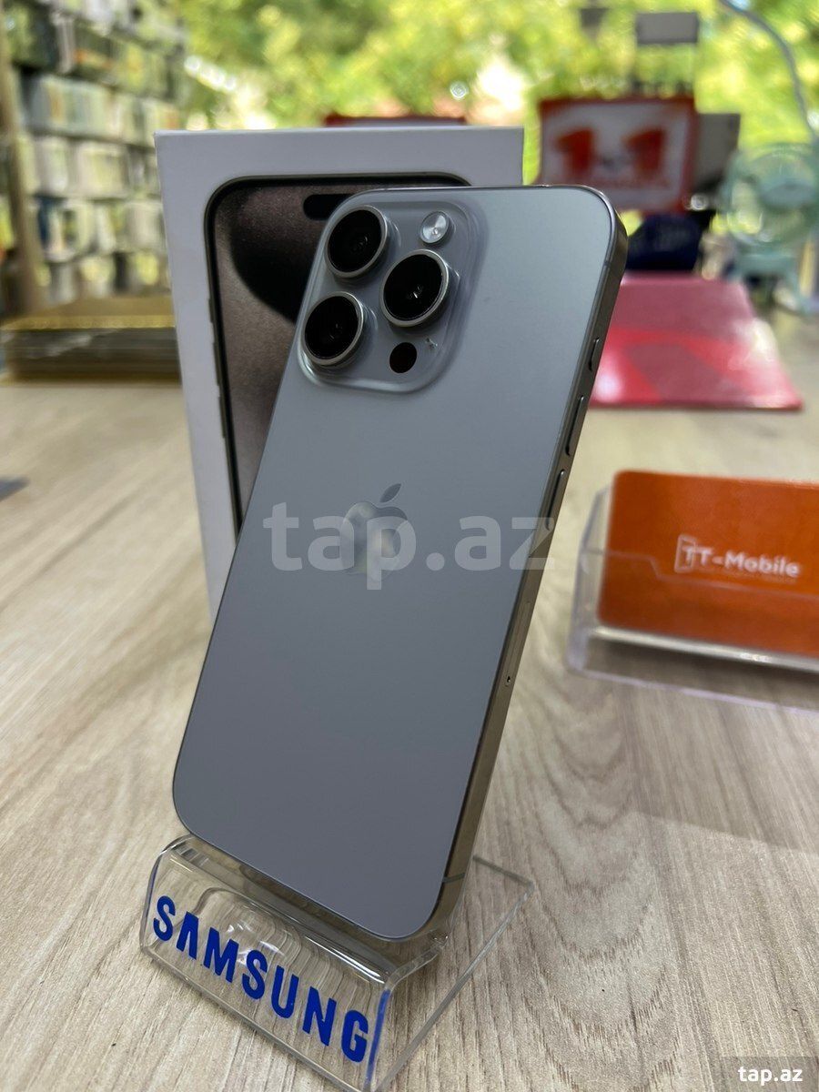 Apple iPhone 15 Pro Natural Titanium 256GB/8GB — Telefonlar və qadjetlər, Bakı (3)