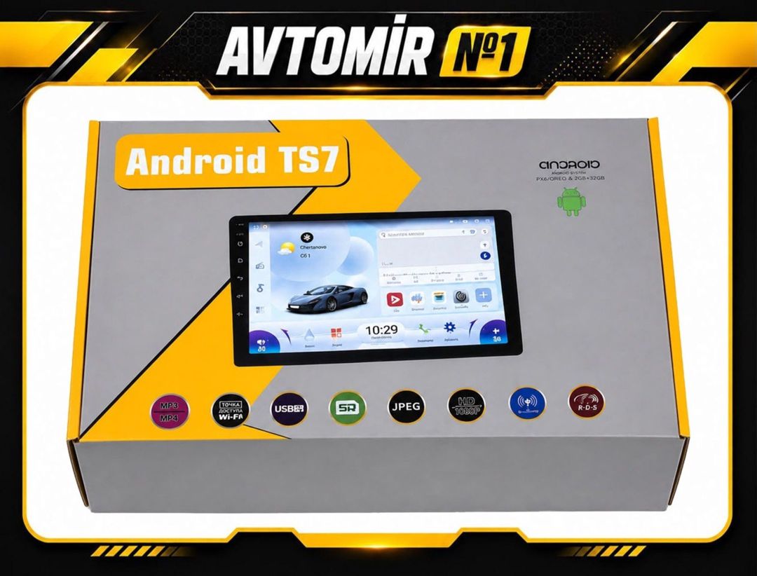 Android Monitor 9" 4/64GB – CarPlay GPS WiFi Bluetooth — Ehtiyat hissələri və aksesuarlar, Bakı