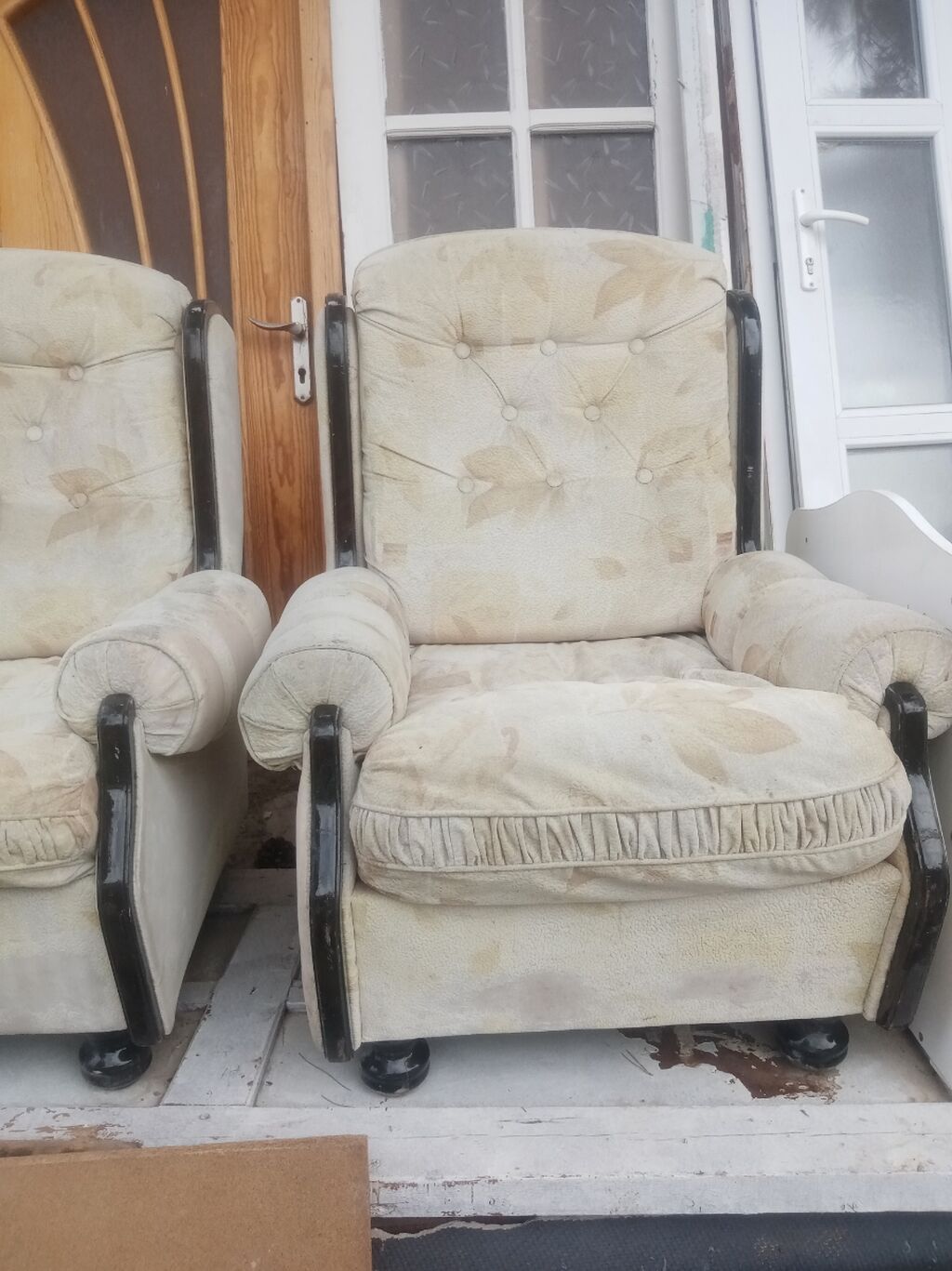 İşlənmiş, Kreslo-oturacaq, Vеlur parça — Kreslolar, Bakı (2)