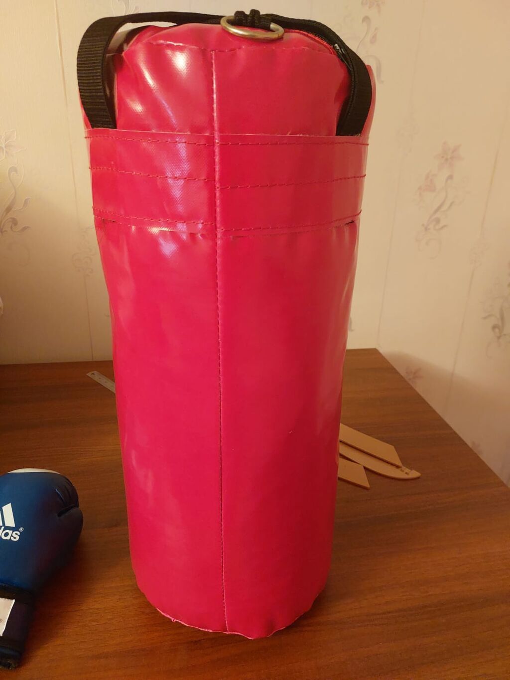 UFC GYM brendli qırmızı boks/kimya zərbə çantası və adidas 6 oz — İdman və istirahət, Qax (2)