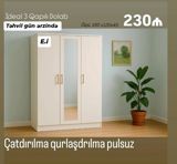 *3 qapılı dolab 230Azn💥* ✔️Rəng seçimi var ✔️ *Şəhər daxili — Мебель