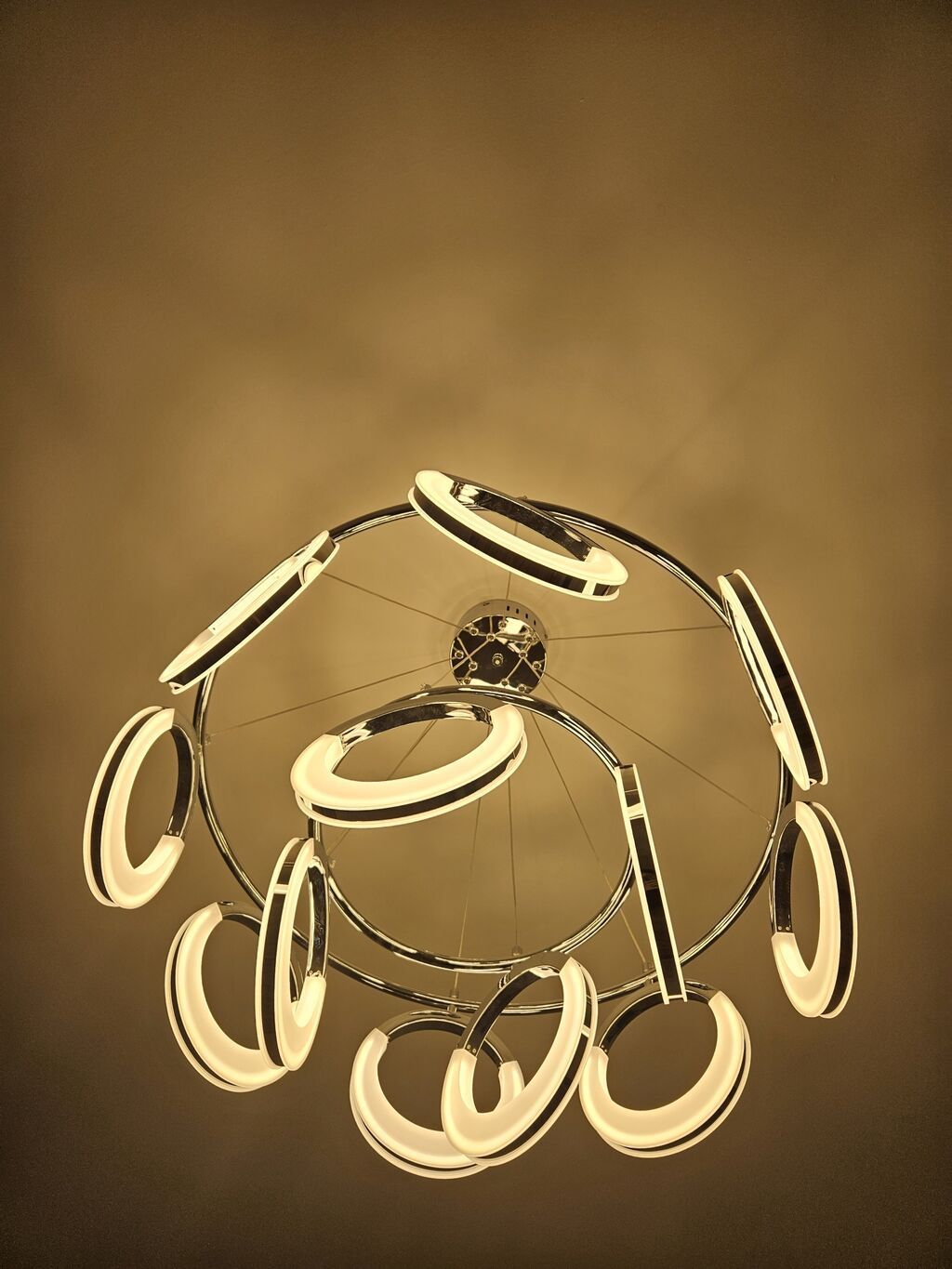 Led Çılçıraq, 4 və daha çox lampa, Metal — İşıqlandırma, Bakı (3)