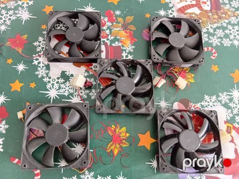 PC soyutma ventilyatorları paketi - Növ: DC brushless fanlar (5 ədəd) — Bakı