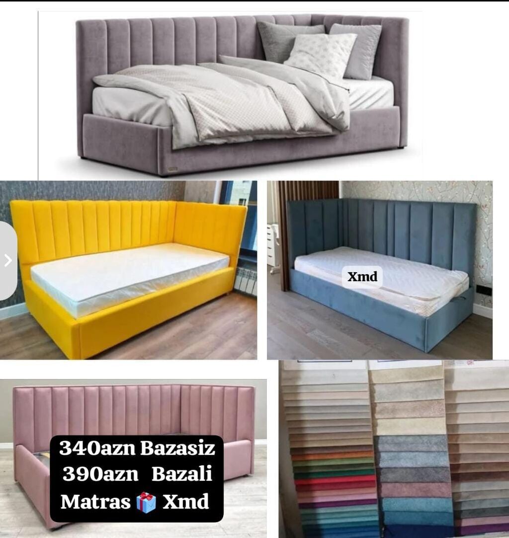 Mebel dəsti – künc divan və yumşaq çarpayı modelləri - Künc divan