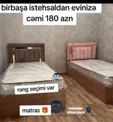 Tek nəfərlik taxta çarpayı dəsti - Birbaşa istehsaldan evinizə – cəmi — Furniture