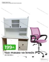 Yazı masası və kreslo dəsti • Material: 18 mm laminat • Stol — Goods