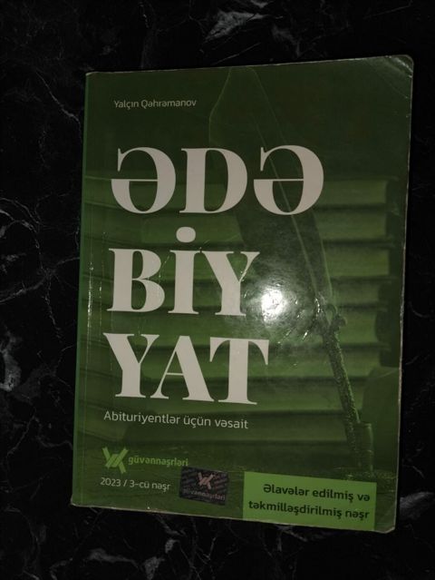Məhsul: “ƏDƏBİYYAT – Abituriyentlər üçün vəsait” Müəllif: Yalçın