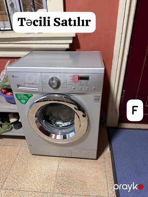 LG Çamaşır Maşını — 6 kq, DirectDrive (işlək vəziyyətdə, kiçik qüsur var)