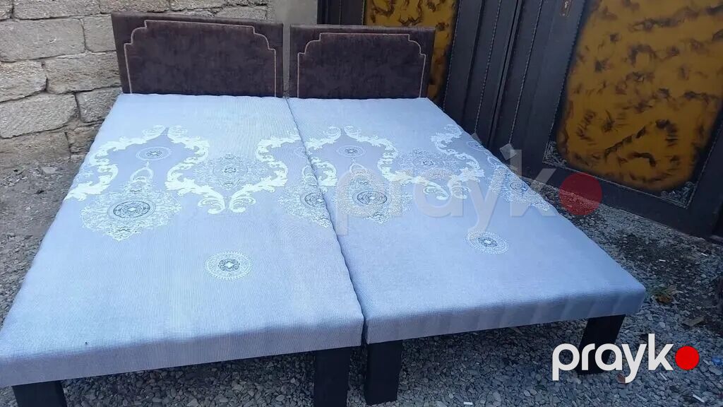 Təzə çarpayılar . 1 nəfərlik çarpayılar 60manat. 2 nəfərlik taxt — Mallar, Bakı (8)