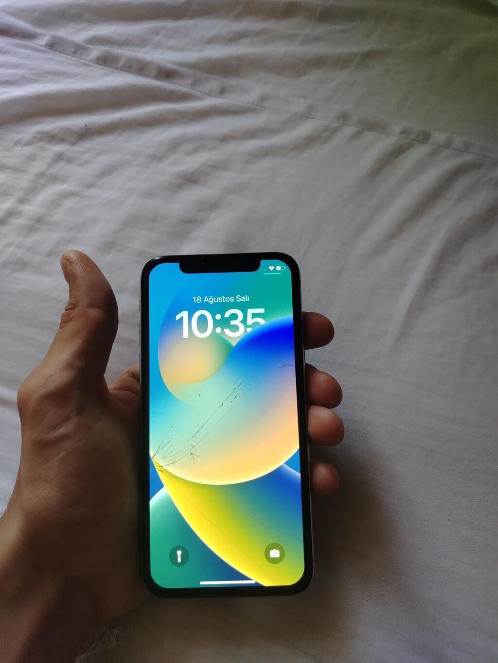 IPhone X, 64 GB, Gümüşü, Face ID — Apple iPhone, Sumqayıt