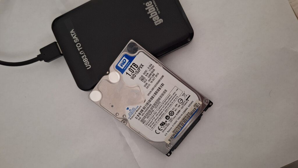 Sərt disk (HDD) Western Digital (WD), 1 TB, İşlənmiş