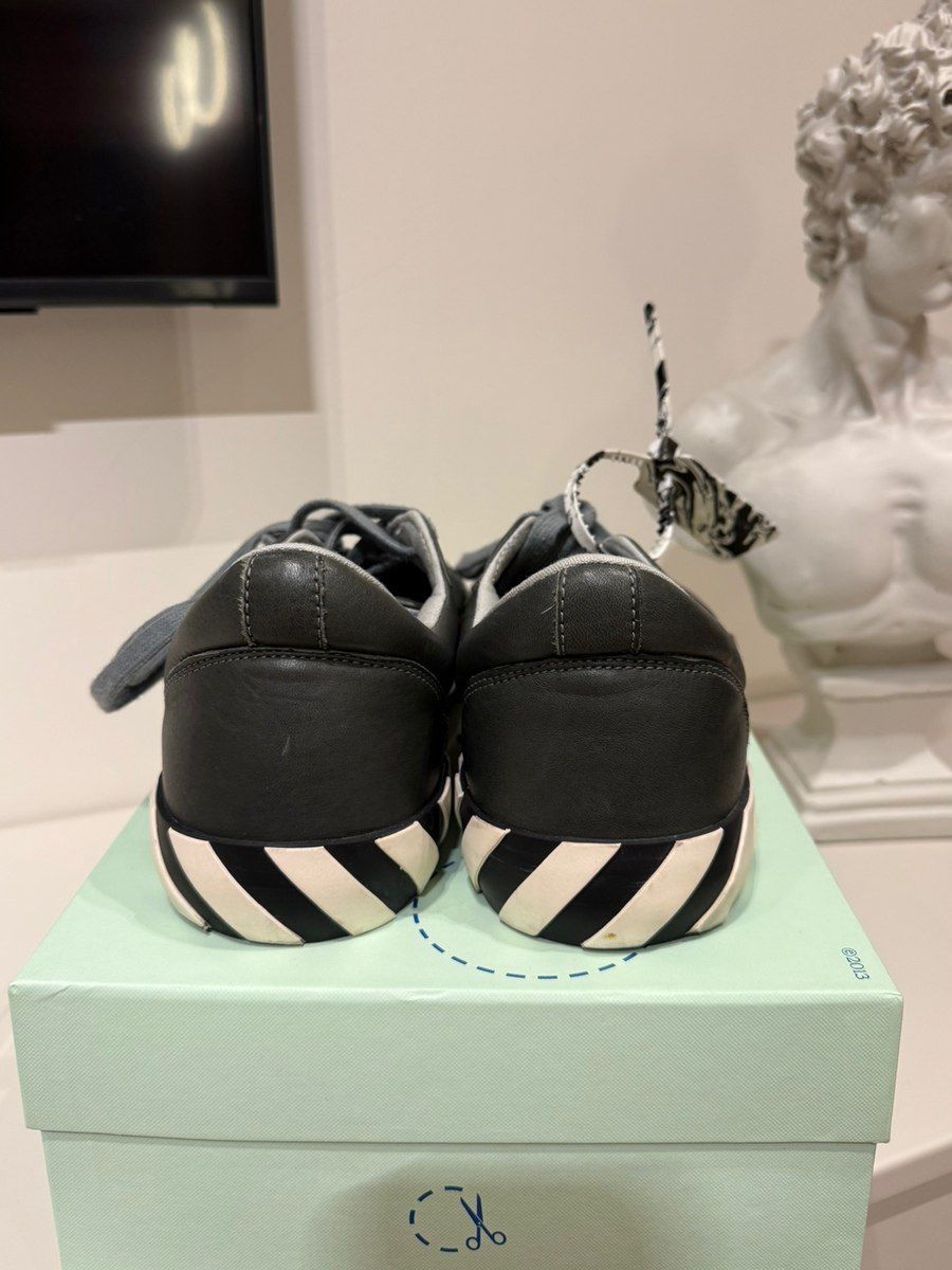 İdman ayaqqabısı Off-White Low Vulc Grey Green Fluo — Şəxsi əşyalar, Bakı (5)