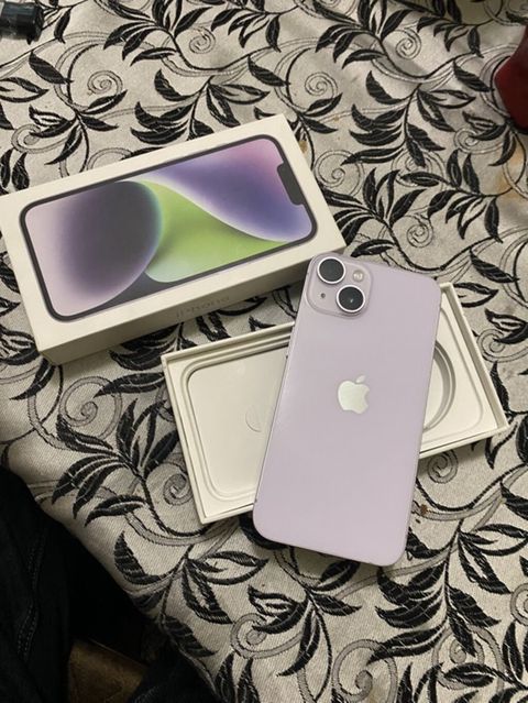IPhone 14, 128 GB, Deep Purple, Face ID