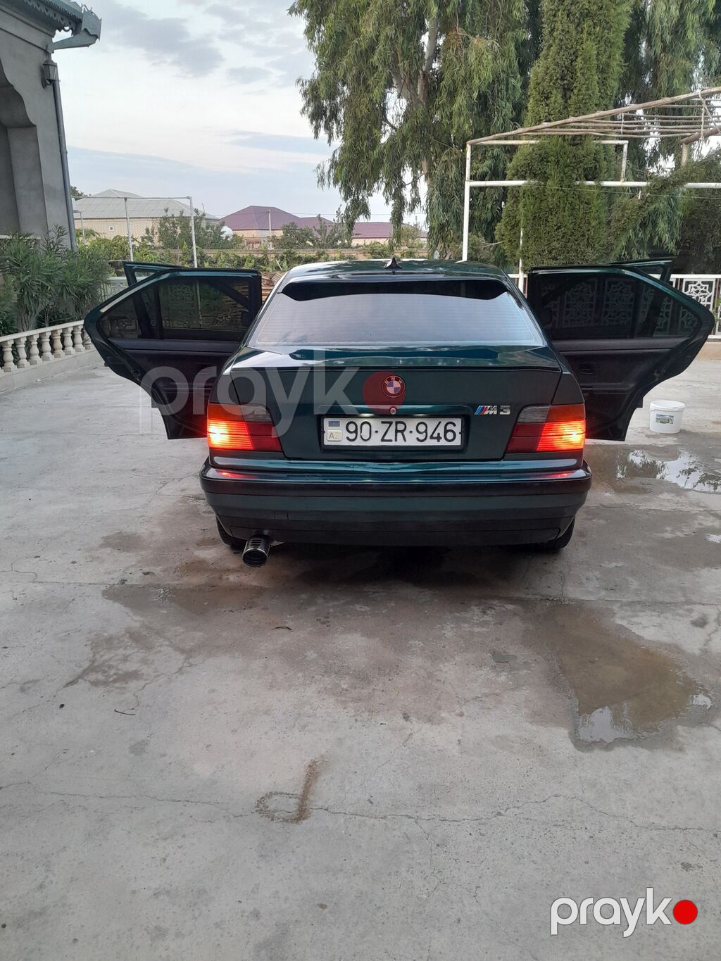 BMW sedan, yaşıl-mavi (tünd petrol) rəng. E36 kuzov. - 4 qapı, salon — Avtomobillər, Digah (9)