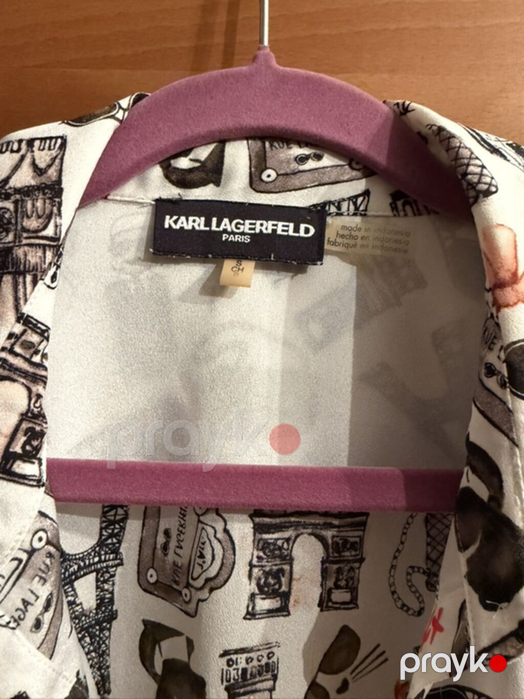 Karl Lagerfeld Paris qadın köynəyi orijinal - Model: Uzunqol, düyməli — Şəxsi əşyalar, Bakı (4)