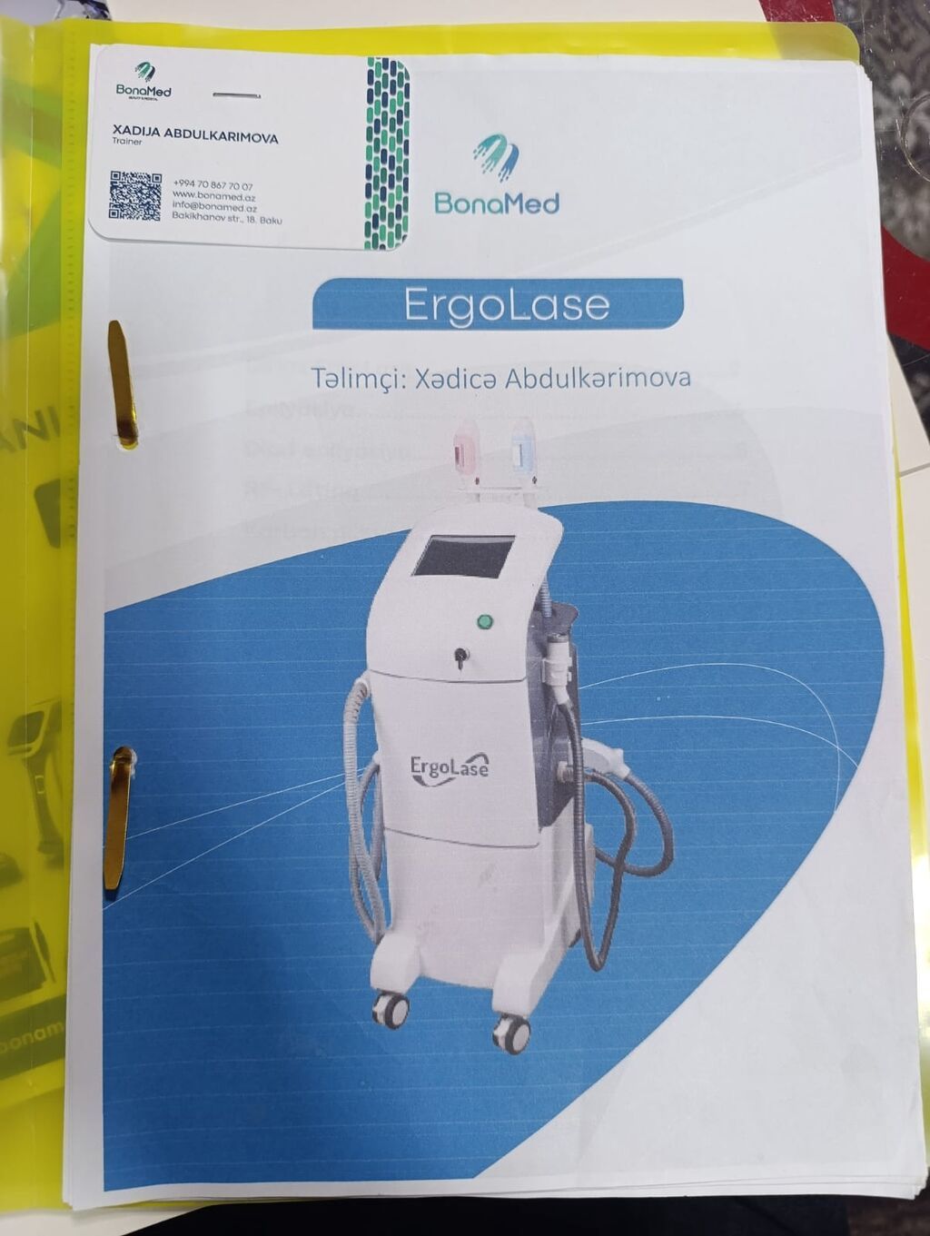 ErgoLase çoxfunksiyalı estetik aparat Xüsusiyyətlər: - IPL — Mallar, Xırdalan (7)