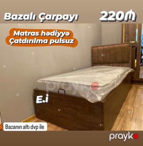 Bazalı çarpayı – 220₼ - Rahat açılıb-bağlanan baza sistemi; əlavə