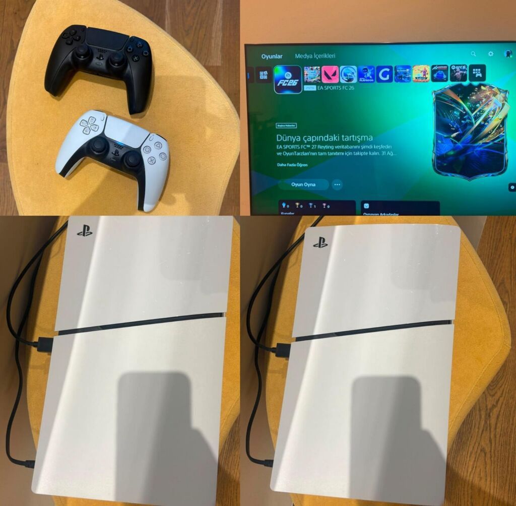 PlayStation 4 (ağ rəng) komplekti - Konsol: Sony PlayStation 4, ağ — Elektronika, Digah