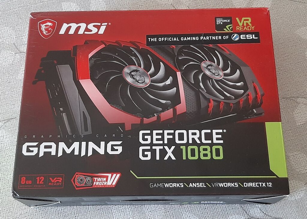 Videokart MSI GTX 1080 8GB GDDR5X 256bit 🟢 Satdıqda CPU'lar və — Elektronika, Bakı (5)