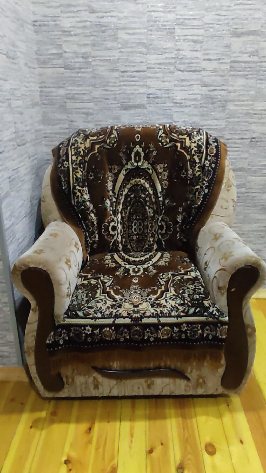 Retro qonaq otağı mebel dəsti Tərkibi: - 3 hissəli şkaf-vitrin — Mebel, Bakı (4)