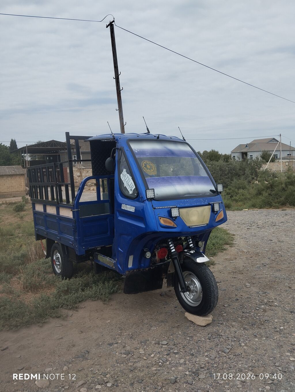 Yükdaşıma üçün üçtəkərli moto-transport - Güclü benzin mühərriyi — Yük maşınları, Salyan (2)