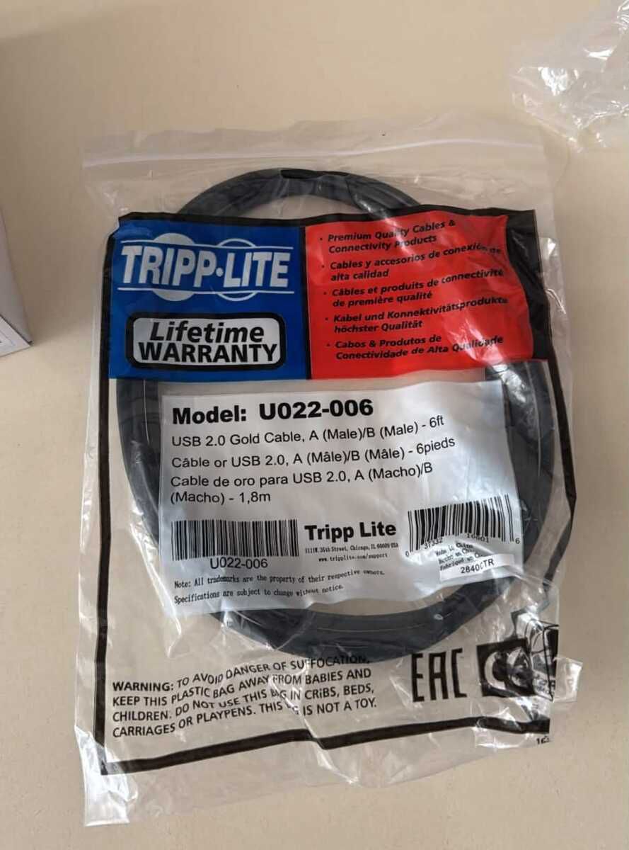 USB printer qoşulma kabeli (TRIPP LITE BY EATON U022-006) — Elektronika, Bakı