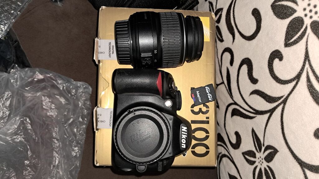 Nikon D3100 DSLR fotoaparat dəsti Komplekt: - Nikon D3100 gövdə (14.2 — Elektronika, Bakı (3)