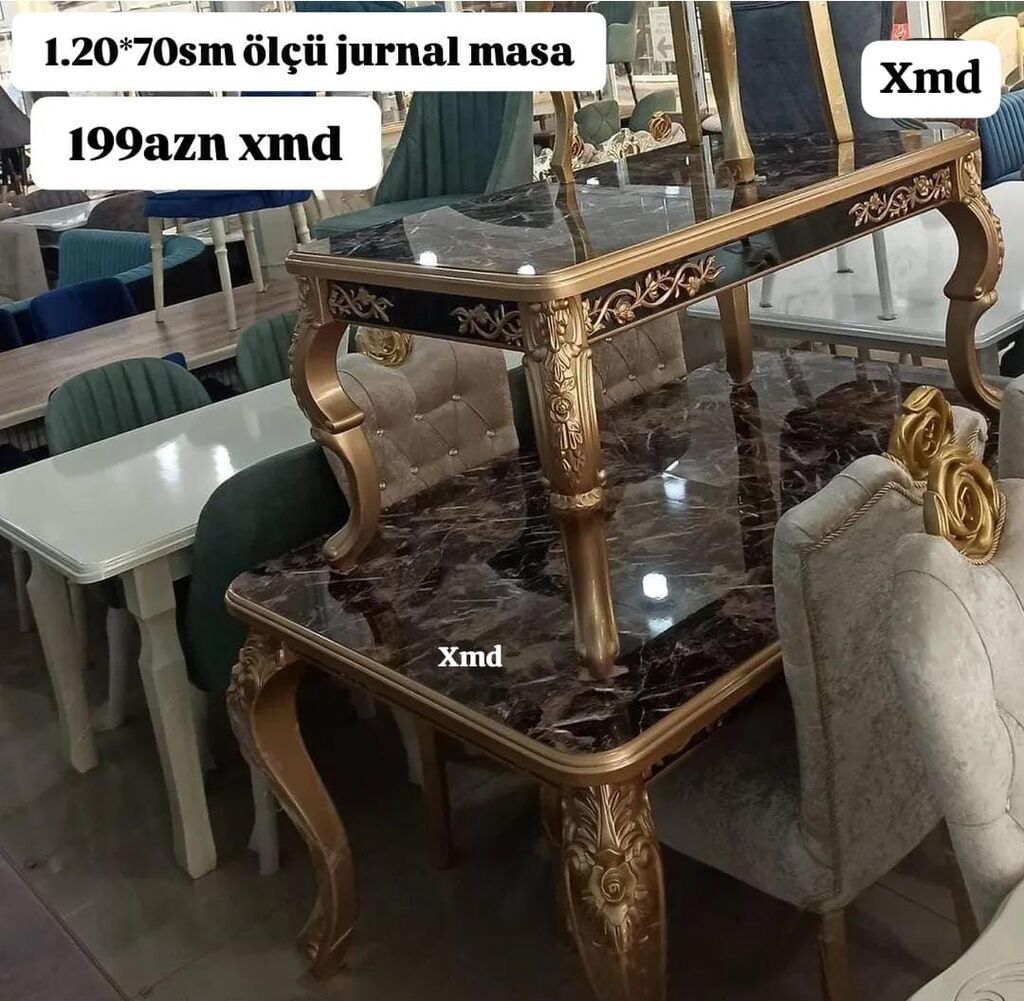 Düz masa, Açılmayan, Təkərsiz, Zəmanətsiz — Mebel, Xırdalan (3)