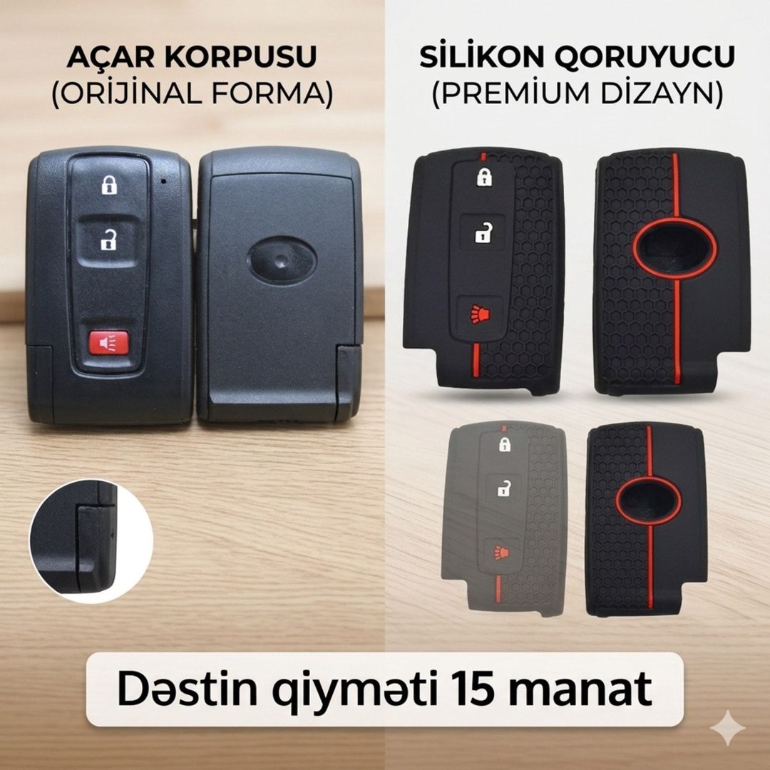 Toyota Prius 3 düyməli açar korpusu — Ehtiyat hissələri və aksesuarlar, Bakı (4)