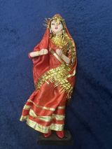 Əl işi dekorativ fiqur — Hind milli geyimli qadın heykəlciyi — Gifts & Souvenirs